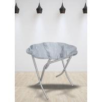 100 Cm Papatya Masa Gri Mermer