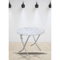 100 Cm Yuvarlak  Masa Beyaz Mermer