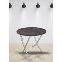 100 Cm Yuvarlak  Masa Kahve Mermer