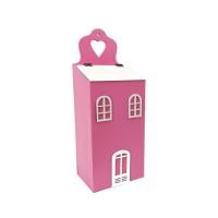 Ahşap Ekmeklik Evli Koyu Pembe