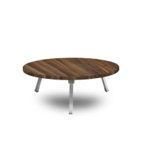 Yer Sofrası 80 Cm Yuvarlak Ceviz Renk