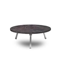 Yer Sofrası 70 Cm Yuvarlak Koyu Sİyah Mermer Renk