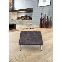 Yer Sofrası 60*60 Cm Kare Kahve Mermer Renk
