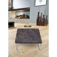 Yer Sofrası 80*80 Cm Kare Kahve Mermer Renk