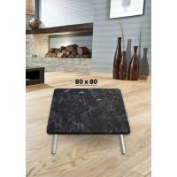 Yer Sofrası 80*80 Cm Kare Koyu Siyah Mermer Renk
