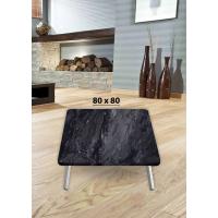 Yer Sofrası 80*80 Cm Kare Siyah Mermer Renk