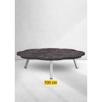 Yer Sofrası 100 Cm Papatya Kahve Mermer Renk
