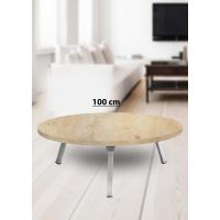 Yer Sofrası 100 Cm Yuvarlak Meşe Renk