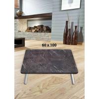 Yer Sofrası 60*100  Cm Dikdörtgen Kahve Mermer Renk