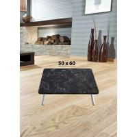 Yer Sofrası 50*60  Cm Dikdörtgen Koyu Siyah Mermer Renk