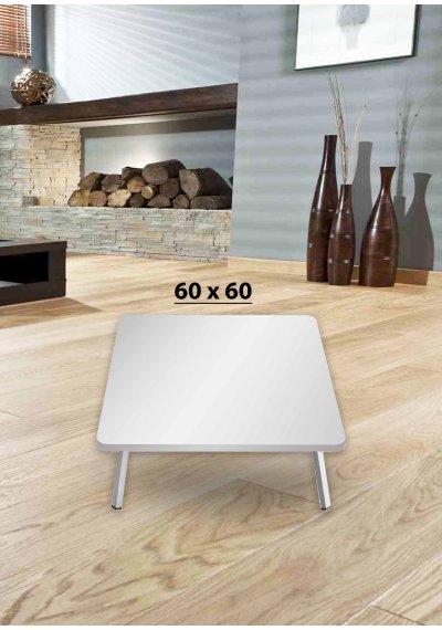 Yer Sofrası 60*60 Cm Kare Beyaz Renk