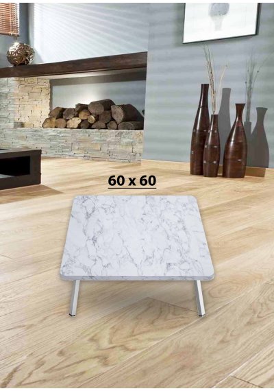 Yer Sofrası 60*60 Cm Kare Beyaz Mermer Renk