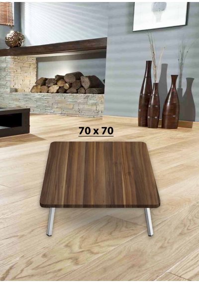 Yer Sofrası 70*70 Cm Kare Ceviz Renk