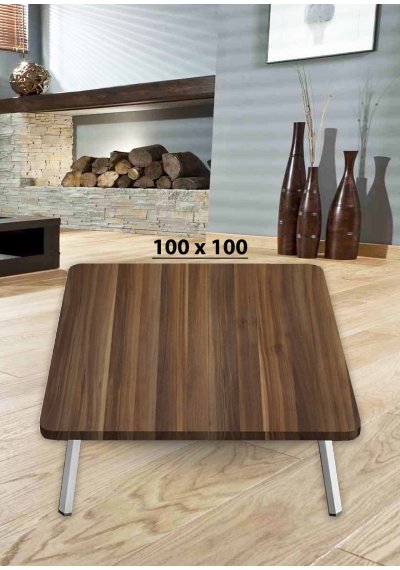 Yer Sofrası 100*100 Cm Kare Ceviz Renk