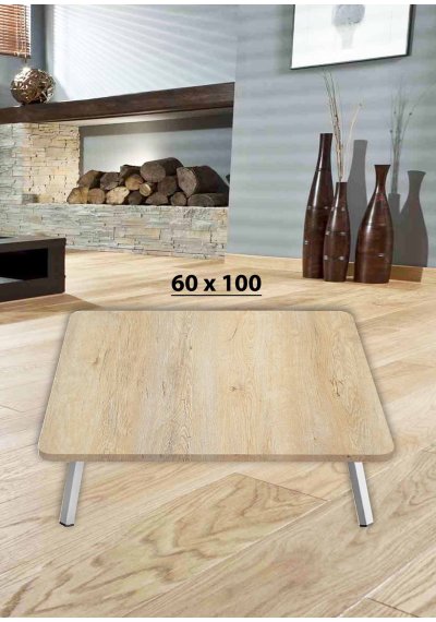 Yer Sofrası 60*100 Cm Dikdörtgen Meşe Renk