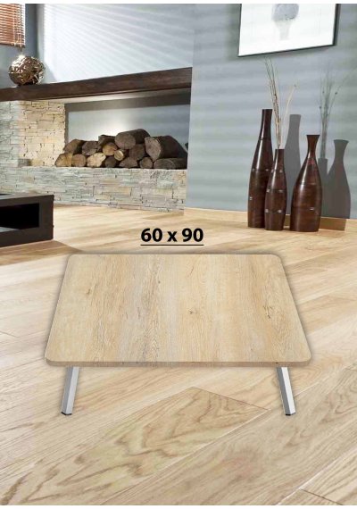 Yer Sofrası 60*90 Cm Dikdörtgen Meşe Renk