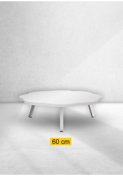 Yer Sofrası 60 Cm Papatya Beyaz Mermer Renk