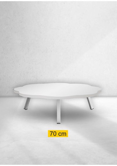 Yer Sofrası 70 Cm Papatya Beyaz Mermer Renk