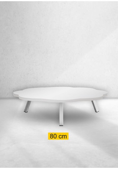 Yer Sofrası 80 Cm Papatya Beyaz Mermer Renk