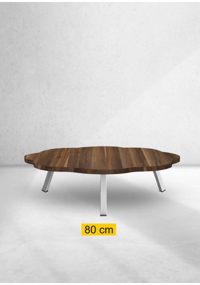 Yer Sofrası 80 Cm Papatya Ceviz Renk