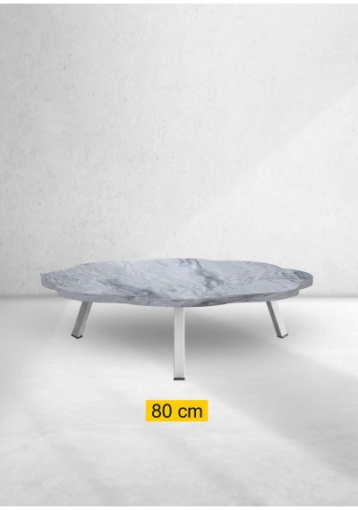 Yer Sofrası 80 Cm Papatya Gri Mermer Renk