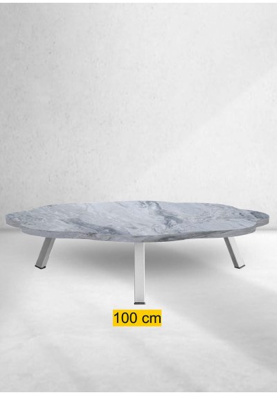 Yer Sofrası 100 Cm Papatya Gri Mermer Renk