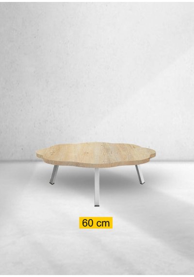 Yer Sofrası 60 Cm Papatya Meşe Renk