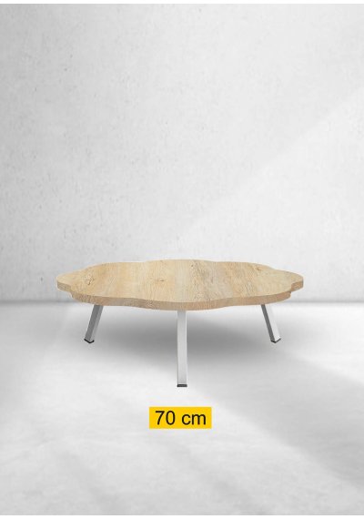 Yer Sofrası 70 Cm Papatya Meşe Renk