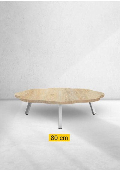 Yer Sofrası 80 Cm Papatya Meşe Renk