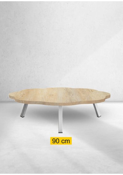 Yer Sofrası 90 Cm Papatya Meşe Renk