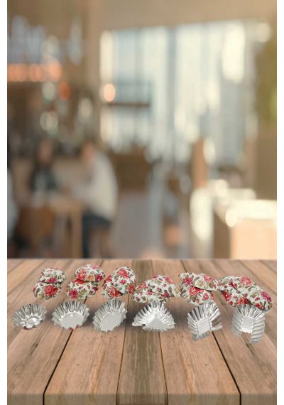 Muffin Kek Kalıbı 18 Li Metal 6 Farklı Model