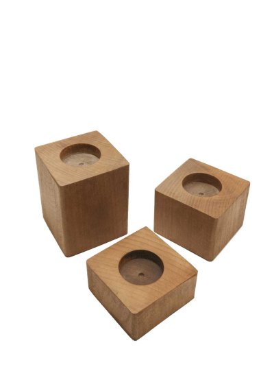 Mumluk 3 Lü Ahşap Set